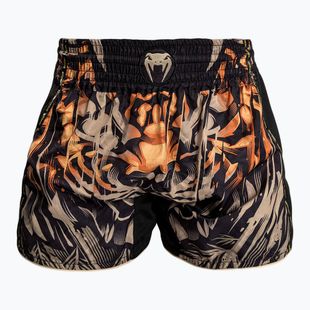 Pantaloncini da allenamento Venum Tiger Muay Thai da uomo nero/arancio neon
