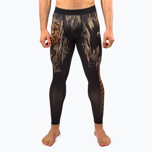 Leggings da allenamento Venum Tiger Uomo nero/arancio neon