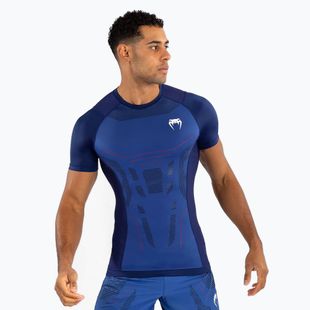 Venum Technical 3.0 Short Sleeve Rashguard da uomo blu notte