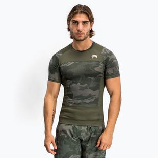 Venum G-Fit Air - Rashguard a manica corta da uomo - mimetica dell'esercito