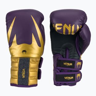 Guantoni da boxe Venum Reverso viola scuro/oro