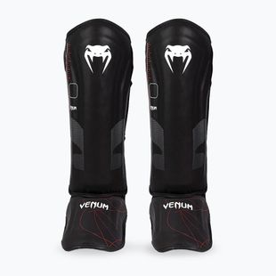 Protezioni tibia e piede da donna Venum Tactical XT Shinguards nero/rosso fuoco
