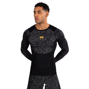 Uomo Venum x Ilia Topuria Unmatched Rashguard a maniche lunghe nero/oro