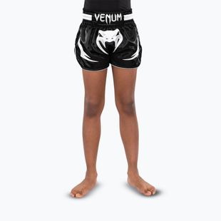 Pantaloncini da allenamento Venum Inferno Muay Thai Jr da bambino, nero