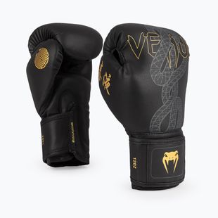 Guantoni da boxe Venum Serpenti Boxing black/silver/gold