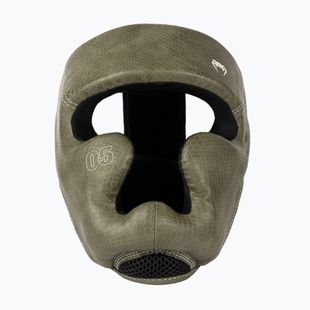 Casco da boxe Venum Impact Evo Scales Headgear army green