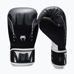 Guantoni da boxe Venum Adrenaline Boxing black/silver grey