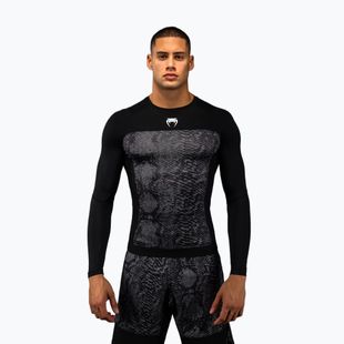 Rashguard da uomo a manica lunga Venum G-Fit Scales Rashguard black/charcoal grey