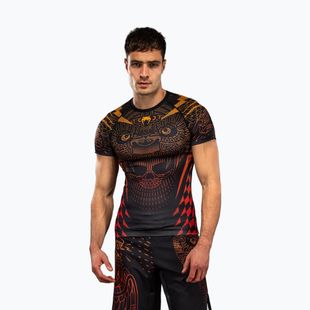 Rashguard uomo Venum Quetzal Fury Rashguard black/fury red/tangerine