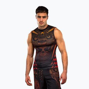 Rashguard uomo Venum Quetzal Fury Sleeveless Rashguard black/fury red/tangerine