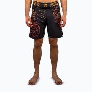 Pantaloncini da allenamento uomo Venum Quetzal Fury Fightshorts black/fury red/tangerine