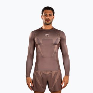 Rashguard a maniche lunghe da uomo Venum No Gi Rashguards chocolate brown