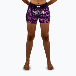Pantaloncini da allenamento donna Venum Iris Muay Thai plum/pink