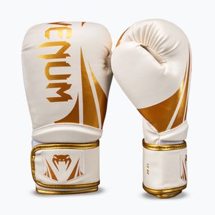 Guantoni da boxe Venum Challenger 2.5 Boxing white/gold