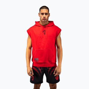 Felpa da uomo Venum x Mike Tyson Tiger Sleeveless Hoodie intense red/deep black