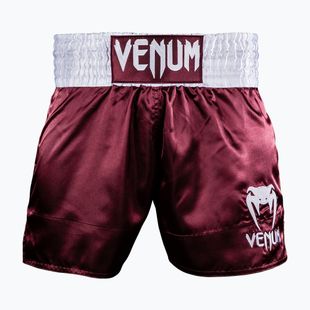 Pantaloncini da allenamento da uomo Venum Classic Muay Thai burgundy