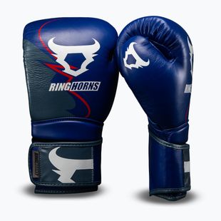 Guantoni da boxe Venum Ringhorns Charger Boxing navy blue/red