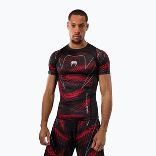 Rashguard da uomo Venum Matupa Short Sleeve black/red/silver