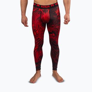 Leggings da allenamento da uomo Venum Wolf Attack Spats black/red