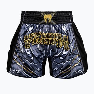 Pantaloncini da allenamento uomo Venum Wolf Attack Muay Thai Shorts black/grey