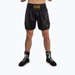 Pantaloncini da boxe da uomo Venum Streamline Boxing black/gold