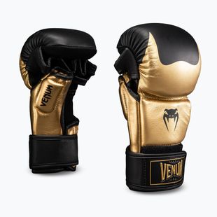 Guantoni MMA Venum Attack 2.0 Sparring Leather gold/black