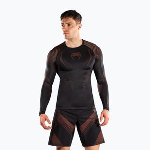 Rashguard uomo manica lunga Venum No-Gi 6.0 Rashguard black/brown