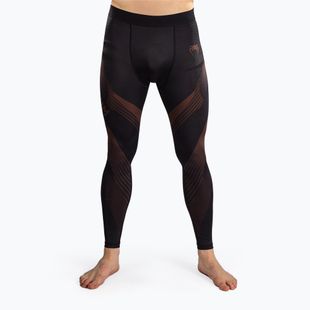 Leggings da allenamento uomo Venum No-Gi 6.0 Spats Black/Brown