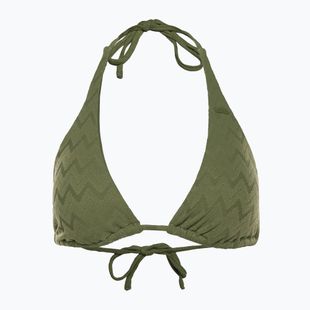 ROXY Current Coolness Top costume da bagno a triangolo allungato verde loden