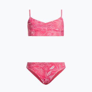 Costume da bagno a due pezzi per bambini ROXY Vacay For Life Crop Top Set marea tropicale corallo sunkissed