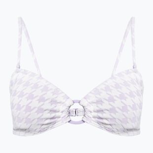 ROXY Check It Top a fascia per costumi da bagno rosa viola