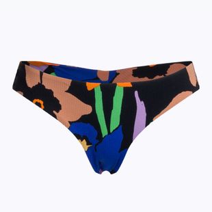 ROXY Color Jam Cheeky antracite, slip del costume da bagno a fiorellini
