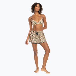 Pantaloncini da bagno donna ROXY Salty Tan mood indigo ditsy love