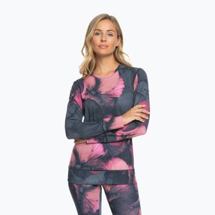 Top termico a maniche lunghe ROXY Daybreak da donna, nero vero, viola mammola