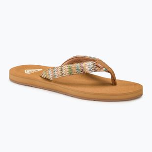 ROXY Porto Raffia II infradito donna multi/oliva