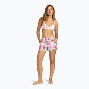 Pantaloncini da bagno ROXY Wave Printed 2 white happy tropical da donna