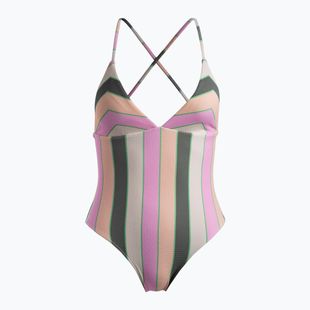 Costume intero donna ROXY Vista Stripe verde agave molto vista stripe