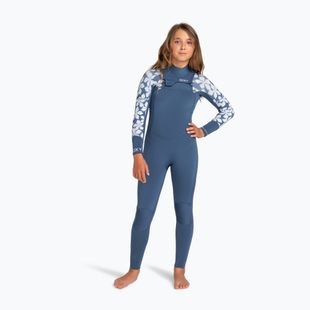 Muta da nuoto bambino ROXY 4/3 mm Swell Series Chest Zip GBS Wetsuit wild wind drifter floral
