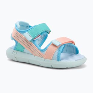 Sandali per bambini Kickers Kickjune blu/rosa corallo/verde