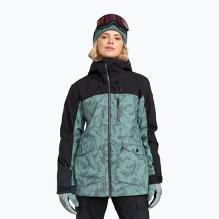 Giacca da snowboard da donna ROXY Stated quaderno di schizzi a forma di ninfea