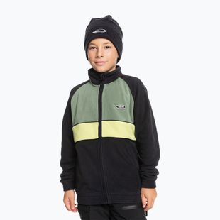 Felpa da snowboard Quiksilver Explore Fleece da bambino nero vero