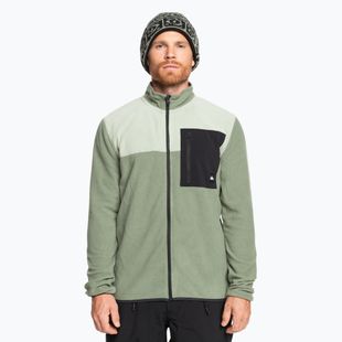 Felpa da snowboard Quiksilver Aker Full Zip Fleece uomo sea spray