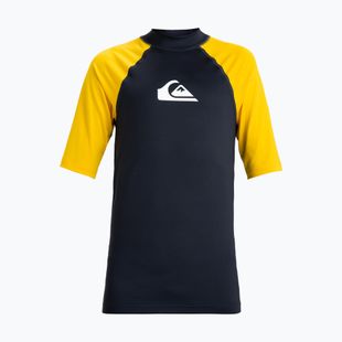 Maglietta da bagno Quiksilver Everyday UPF50 dark navy/solar power per bambini