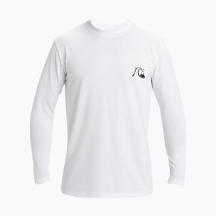 Maglia a maniche lunghe da nuoto uomo Quiksilver DNA Bubble Logo white