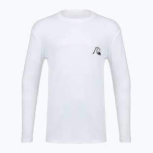 Maglia a maniche lunghe da nuoto uomo Quiksilver DNA Bubble Logo white