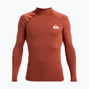 Quiksilver Everyday UPF50 henné uomo manica lunga da nuoto