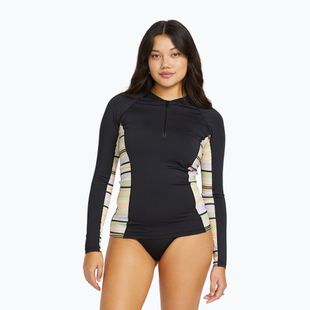 Maglia a maniche lunghe da nuoto da donna Billabong Surf Capsule 1/2 Zip black multi