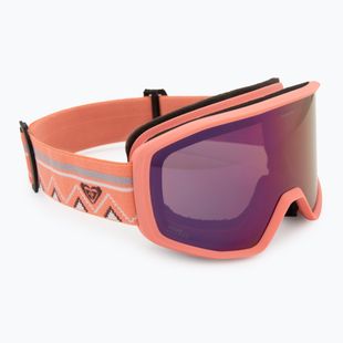 Maschera da snowboard da donna ROXY Izzy coral chic/clux ml l purple