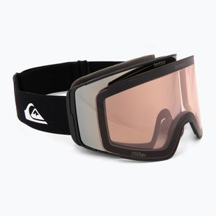 Occhiali da snowboard uomo Quiksilver Storm MG black/ black clux ml silver