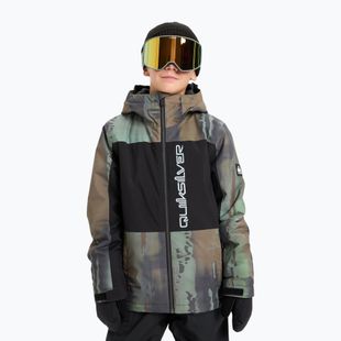 Giacca da snowboard per bambini Quiksilver Side Hit Block bloomfade dark ivy